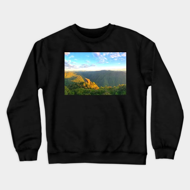 Mountain Top Rainforest Crewneck Sweatshirt by Felicity-K